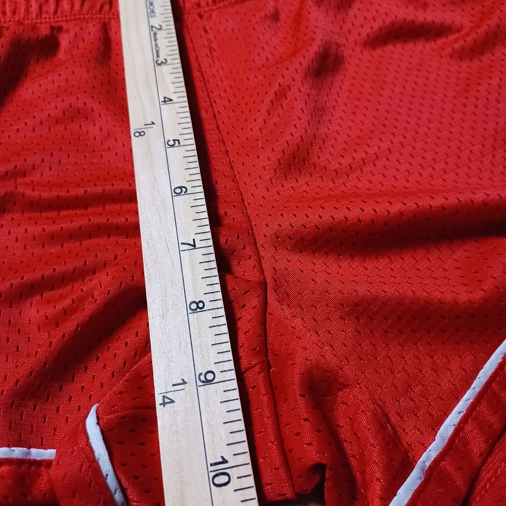Justice Girls Red Breathable Shorts Size 14 Activewear Embroidered Heart - Picture 7 of 7